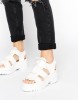 Truffle Collection SIZE 4 OCEAN 3 White Sandal with lace RRP 28.99 CLEARANCE XL 4