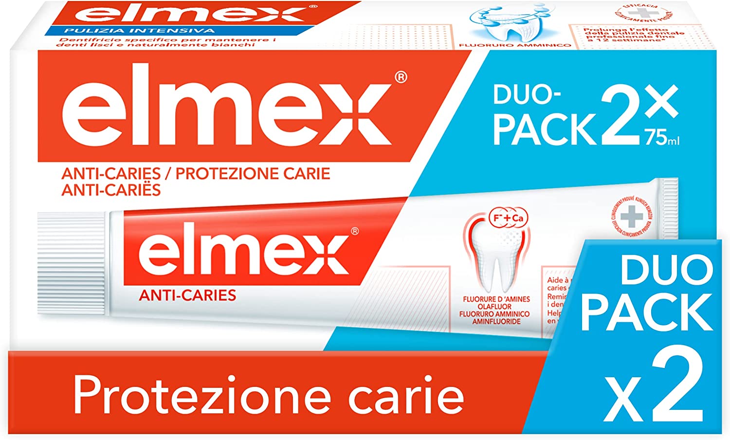Elmex Anti-Decays/Caries Toothpaste 2 x 75ml RRP 10.99 CLEARANCE XL 7.99