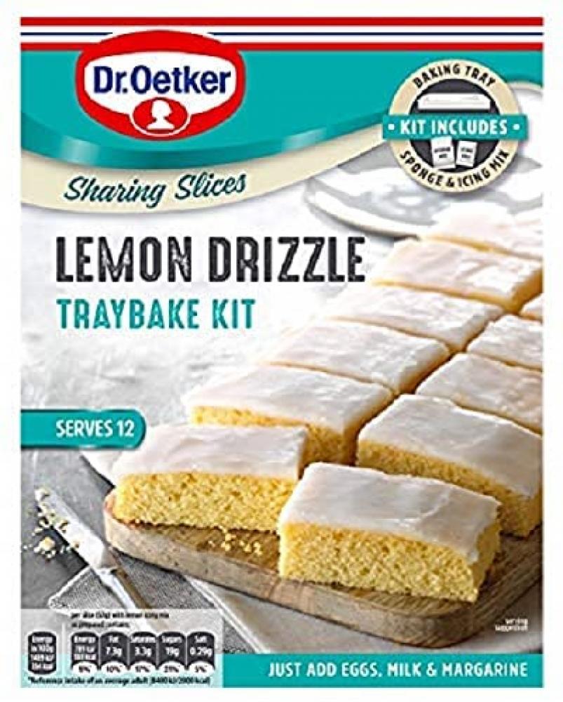 Dr. Oetker Lemon Drizzle Traybake Kit 375g RRP 2.65 CLEARANCE XL 1.99