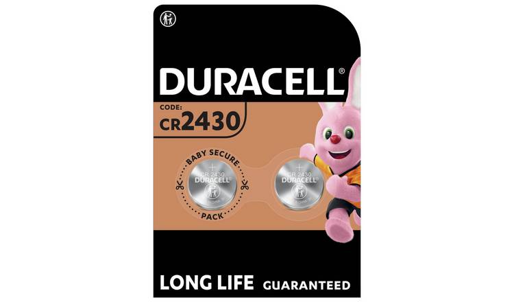Duracell 2430 Lithium Coin Battery (CR2430) - Pack of 2 RRP 5 CLEARANCE XL 2.99