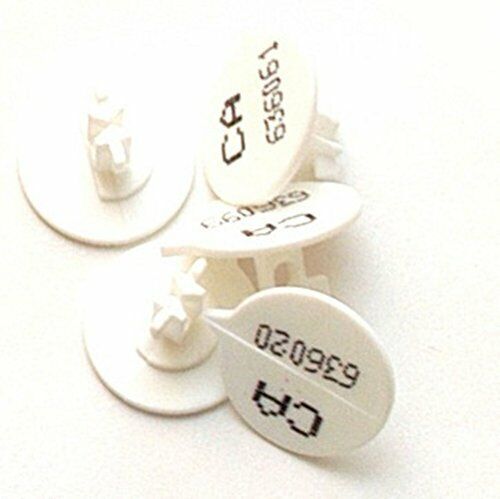 Versapak Numbered Button Security Seals White (Pack 500) RRP 9.99 CLEARANCE XL 7.99