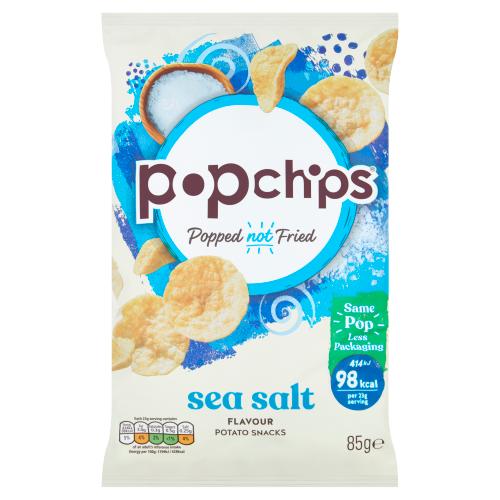 Popchips Sea Salt Flavour Potato Snacks 85g RRP 2.25 CLEARANCE XL 99p