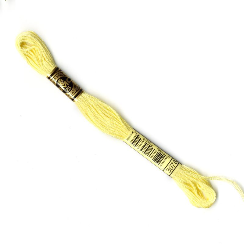 The Urban Store Embroidery Thread Very Light Golden Yellow DMC 3078 RRP 1.40 CLEARANCE XL 99p