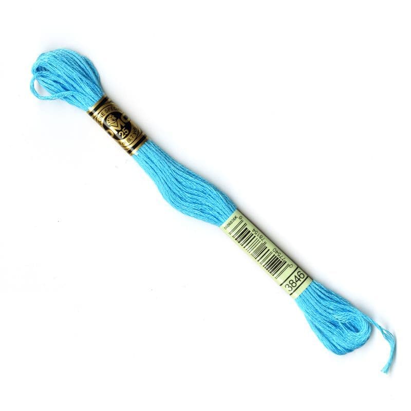 The Urban Store Embroidery Thread Light Bright Turquoise DMC 3846 RRP 1.40 CLEARANCE XL 99p