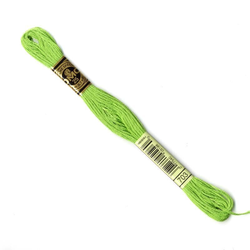 The Urban Store Embroidery Thread Chartreuse DMC 703 RRP 1.40 CLEARANCE XL 99p