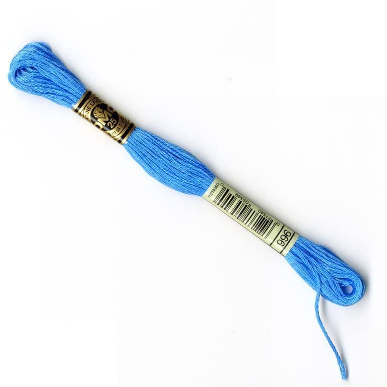 The Urban Store Embroidery Thread Medium Electric Blue DMC 996 RRP 1.40 CLEARANCE XL 99p