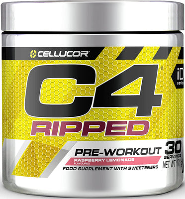 Cellucor C4 Ripped Pre Workout Raspberry Lemonade Flavour 171g RRP 19.95 CLEARANCE XL 14.99