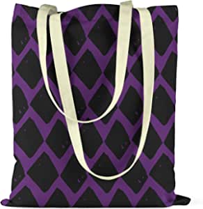 Bonamaison Black Diamond Design Printed Purple Tote Bag 34 x 40cm RRP 5.99 CLEARANCE XL 3.99