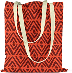 Bonamaison Dark Red Arrow Design Printed Red Tote Bag 34 x 40cm RRP 5.99 CLEARANCE XL 3.99