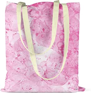 Bonamaison Pink Water Droplets Design Printed Cream Tote Bag 34 x 40cm RRP 5.99 CLEARANCE XL 3.99