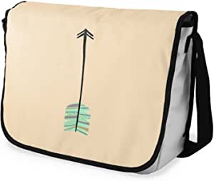 Bonamaison Arrow Design Yellow/Beige Shoulder School Bag 29 x 36cm RRP 16.99 CLEARANCE XL 9.99