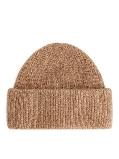 Arket Alpaca Merino Woolen Beanie Camel Coloured Ages 5-10 Years RRP 17.99 CLEARANCE XL 9.99