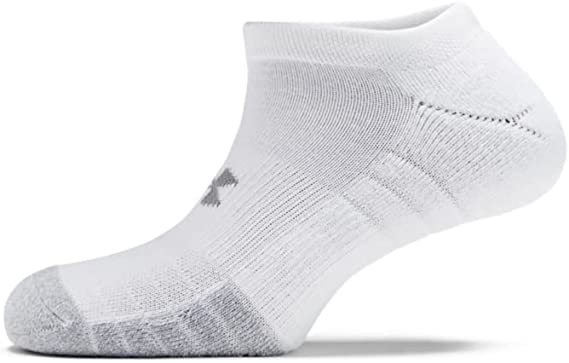 Under Armour Heatgear White & Grey 1 Pair Of Socks UK Size 7.5-12 RRP 3.99 CLEARANCE XL 2.99
