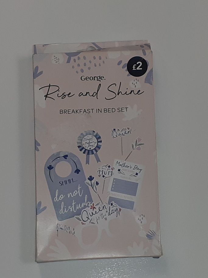 George Mothers Day Rise & Shine Breakfast In Bed Set RRP 2 CLEARANCE XL 99p