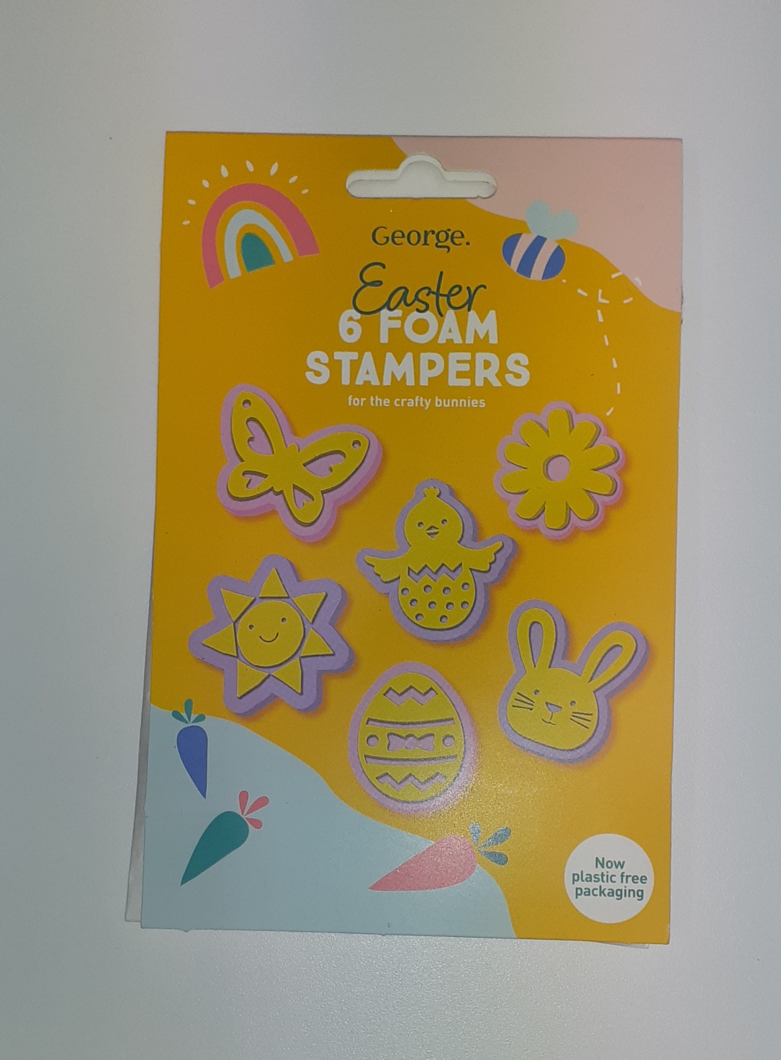 George Easter 6 Pack Foam Stampers RRP 1 CLEARANCE XL 39p or 3 for 99p