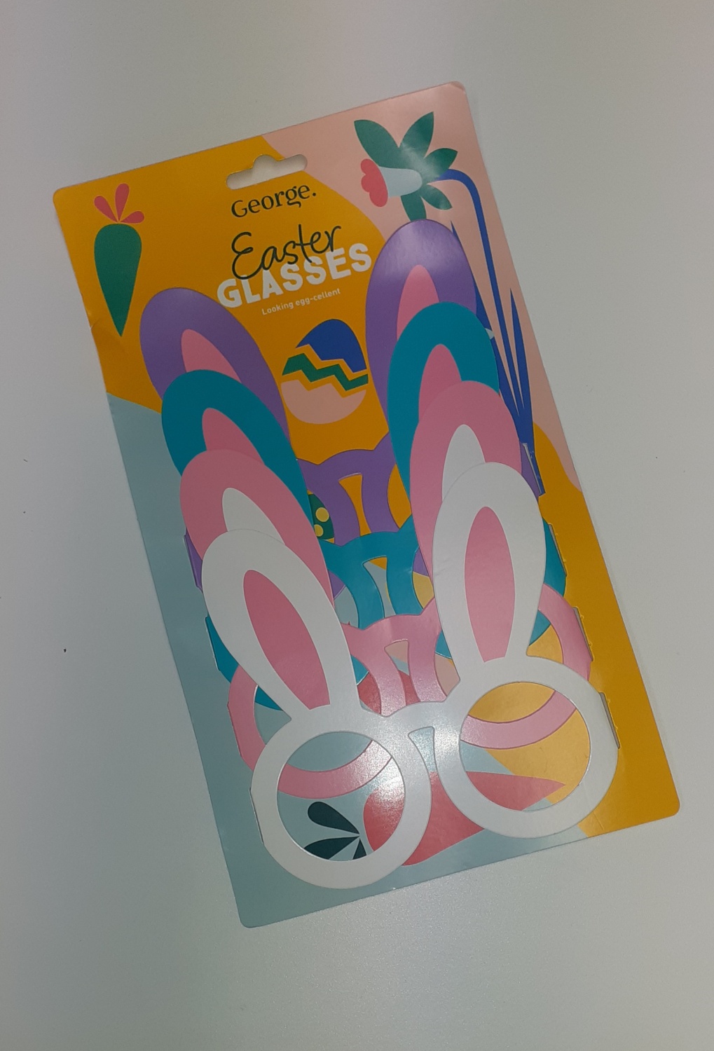 George Easter 4 Pack of Card Easter Glasses RRP 1.99 CLEARANCE XL 99p