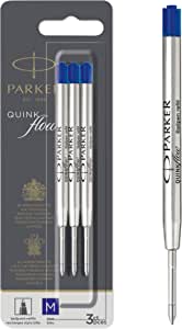 Parker Quinkflow Medium Ballpoint Pen Refills Blue 3 Pack RRP 6.42 CLEARANCE XL 4.99