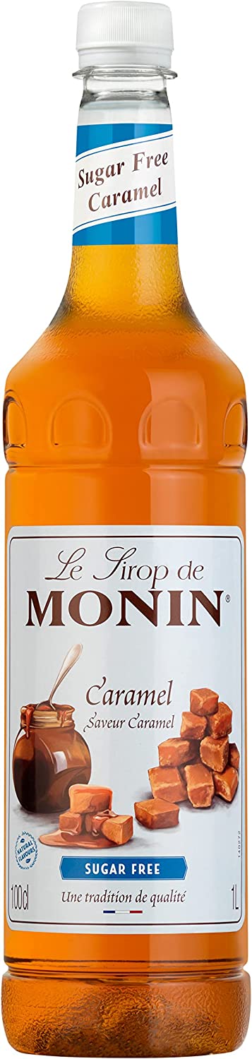 Le Sirop De Monin Premium Caramel Sugar Free Syrup 1 Litre RRP 12.32 CLEARANCE XL 7.99
