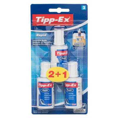 Tipp-Ex Rapid Pack Of 3 RRP 4 CLEARANCE XL 2.99