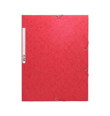 Exacompta 3 Flap Folder 55855E A4 Red Card RRP 1.50 CLEARANCE XL 99p