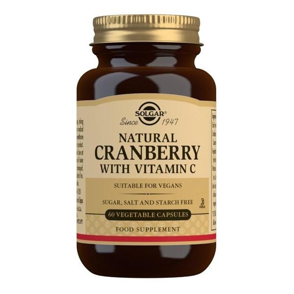Solgar Natural Cranberry with Vitamin C 60 Vegetable Capsules RRP 12.75 CLEARANCE XL 9.99