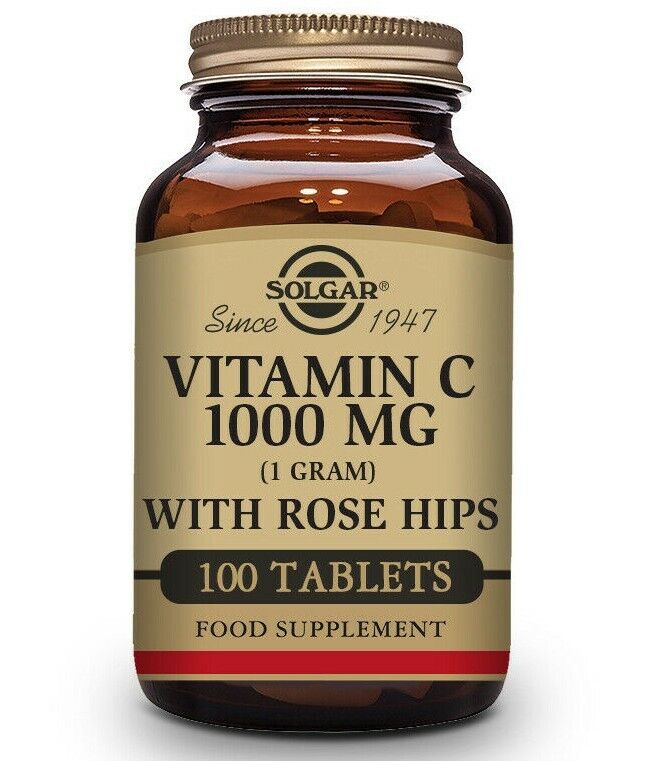 Solgar Vitamin C 1000mg With Rose Hips 100 Tablets RRP 14.99 CLEARANCE XL 10.99