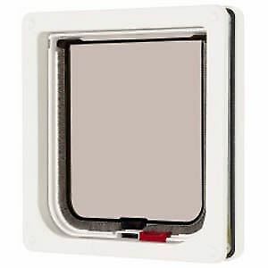 Cat Mate Rosewood White Lockable Cat Flap RRP 13 CLEARANCE XL 8.99