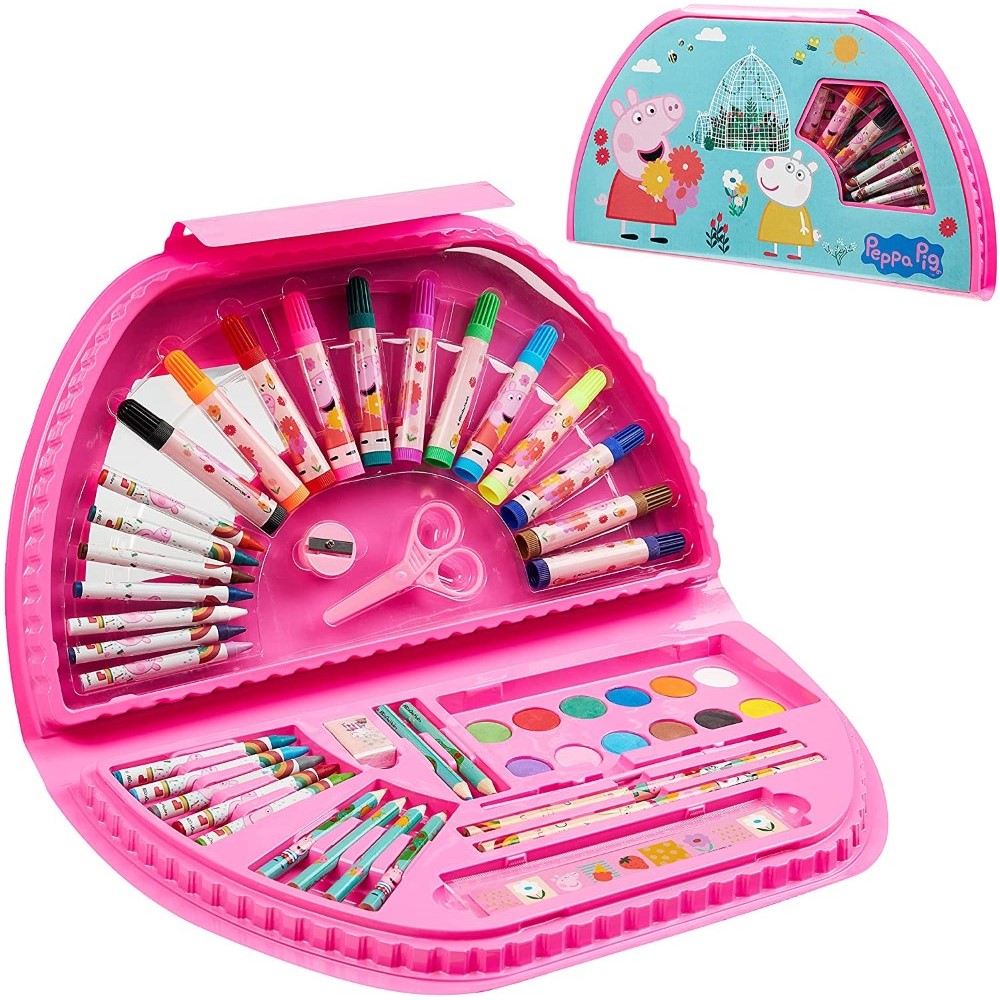 Peppa Pig Colouring Set For Children RRP 11.49 CLEARANCE XL 9.99