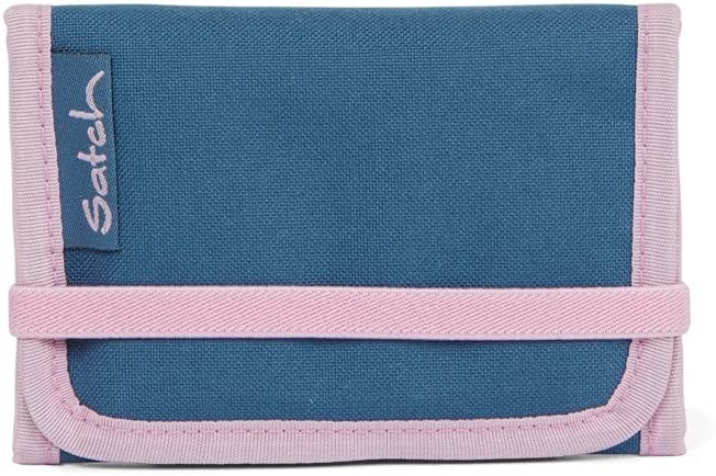 Satch Wallet Denim Style with Pink Edging RRP 4.99 CLEARANCE XL 3.99