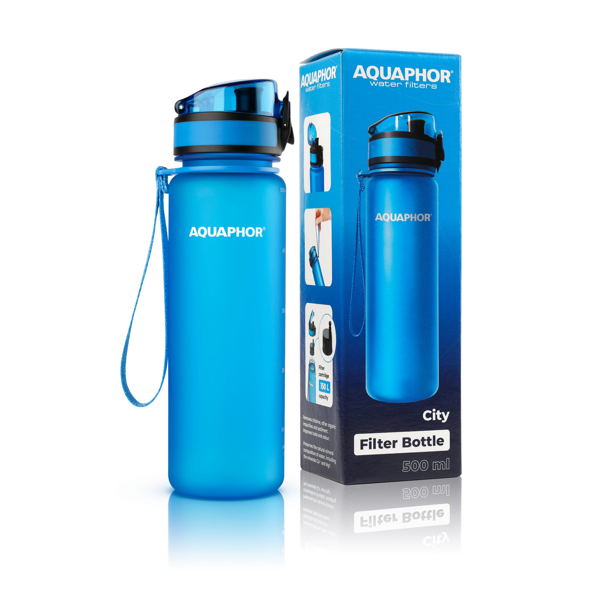 Aquaphor Water Filters City Filter Bottle 500ml RRP 13.99 CLEARANCE XL 8.99