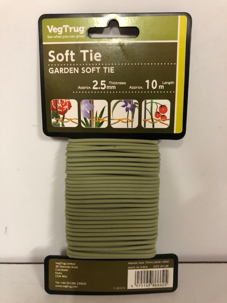 Veg Trug Garden Soft Tie 2.5mm Thickness 10m Length RRP 4.99 CLEARANCE XL 2.99 or 2 for 5