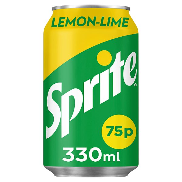 Sprite Lemon & Lime 330ml Can RRP 75p CLEARANCE XL 59p or 2 for 1