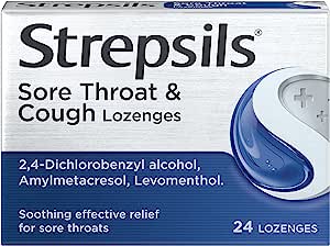 Strepsils Sore Throat and Cough Lozenges 24 Lozenges RRP 5.90 CLEARANCE XL 4.99