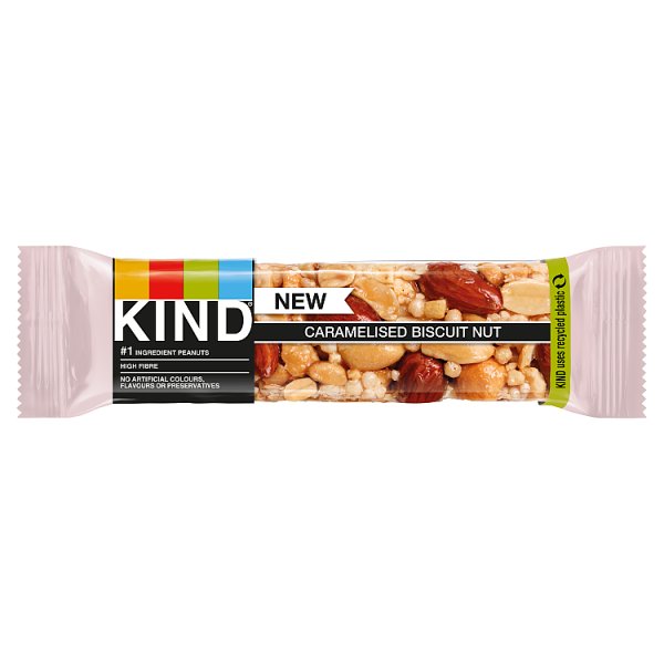 Kind Caramelised Biscuit Nut Bar 40g RRP 1.40 CLEARANCE XL 89p or 2 for 1.50