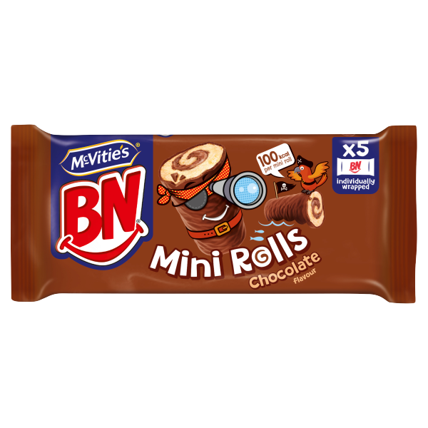 Mcvities BN 5 Pack Chocolate Mini Rolls (Oct - Dec 23) RRP 1 CLEARANCE XL 59p or 2 for 1