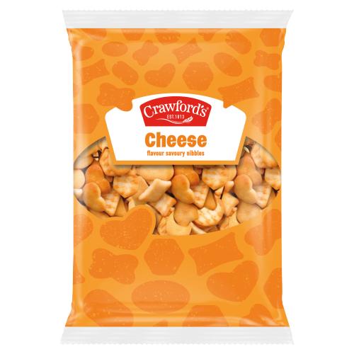 Crawford's Cheese Flavour Savoury Nibbles 250g (Nov 23) RRP 1.25 CLEARANCE XL 99p