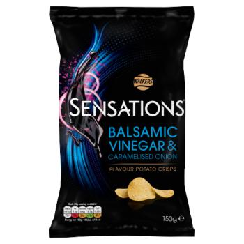 Walkers Sensations Balsamic Vinegar & Caramelised Onion Crisps 150g RRP 1.50 CLEARANCE XL 59p or 2 for 1