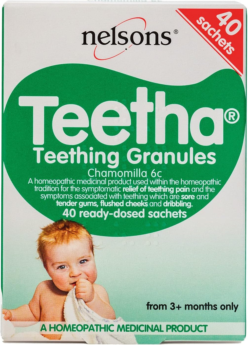 Teetha Baby Teething Granules 6c Chamomilla 40 Sachets RRP 6.99 CLEARANCE XL 5.99