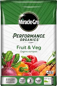 Miracle-Gro Performance Organics Fruit & Veg Organic Compost 40 Litres RRP 14.29 CLEARANCE XL 10.99