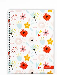 Silvine A4 Marlene West Flower Design Hardback Notebook - Lined (140 Pages) RRP 5.99 CLEARANCE XL 3.99