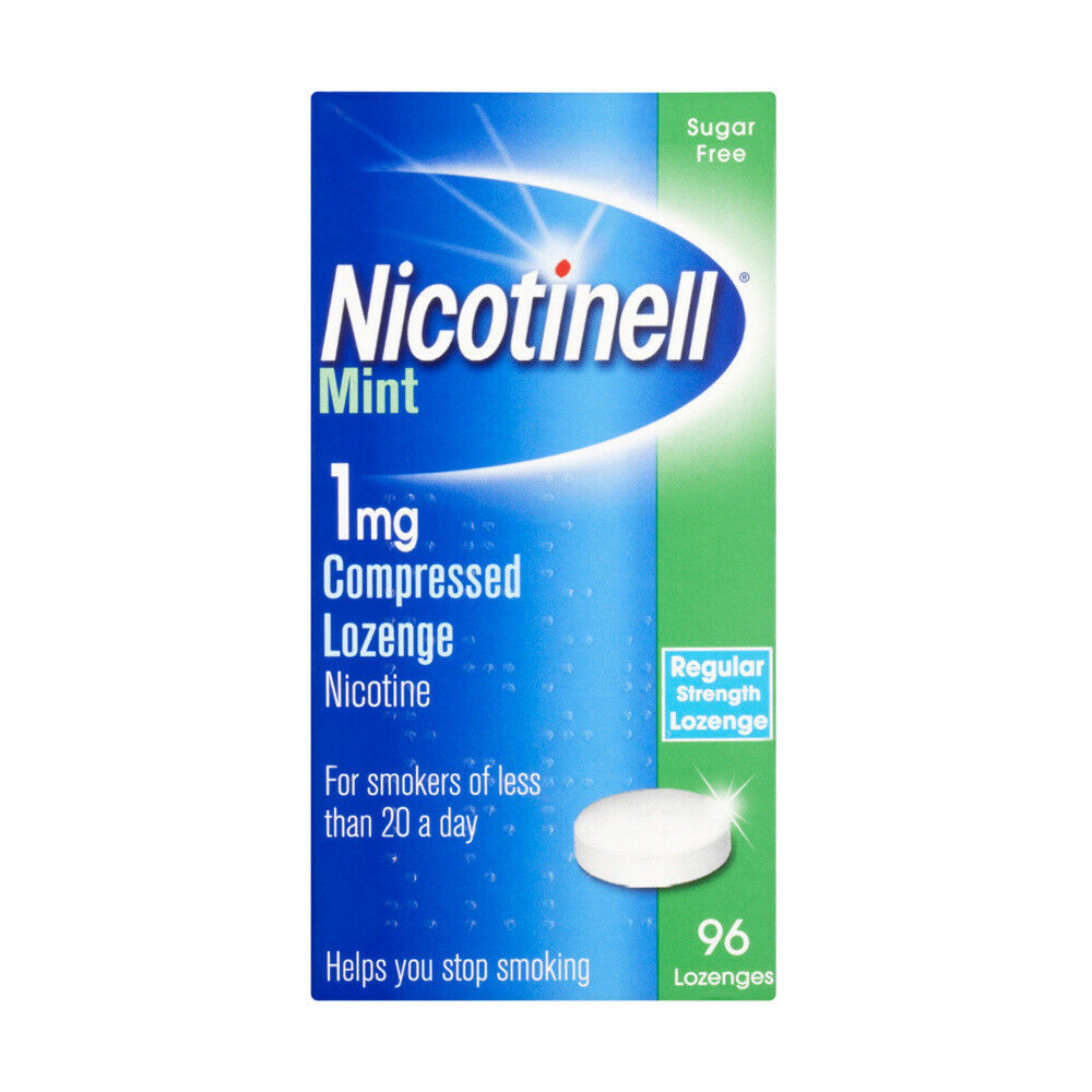 Nicotinell Nicotine Lozenge Sugar Free Mint Flavour 1 mg 96 Pieces RRP 11.56 CLEARANCE XL 9.99