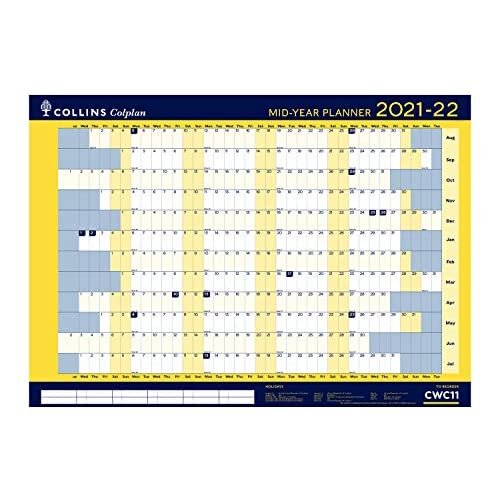 Collins Colplan A1 Wall Planner 2021/22 Mid Year Diary RRP 11.23 CLEARANCE XL 1.99