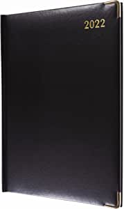 Collins Classic Manager A4 Page Day with Appointments 2022 Diary - Black RRP 4.99 CLEARANCE XL 1.99