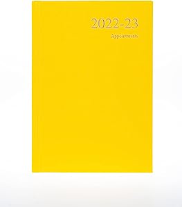 Collins Essential A5 Day A Page 2022-23 Mid-Year Diary - Yellow RRP 5.99 CLEARANCE XL 1.99