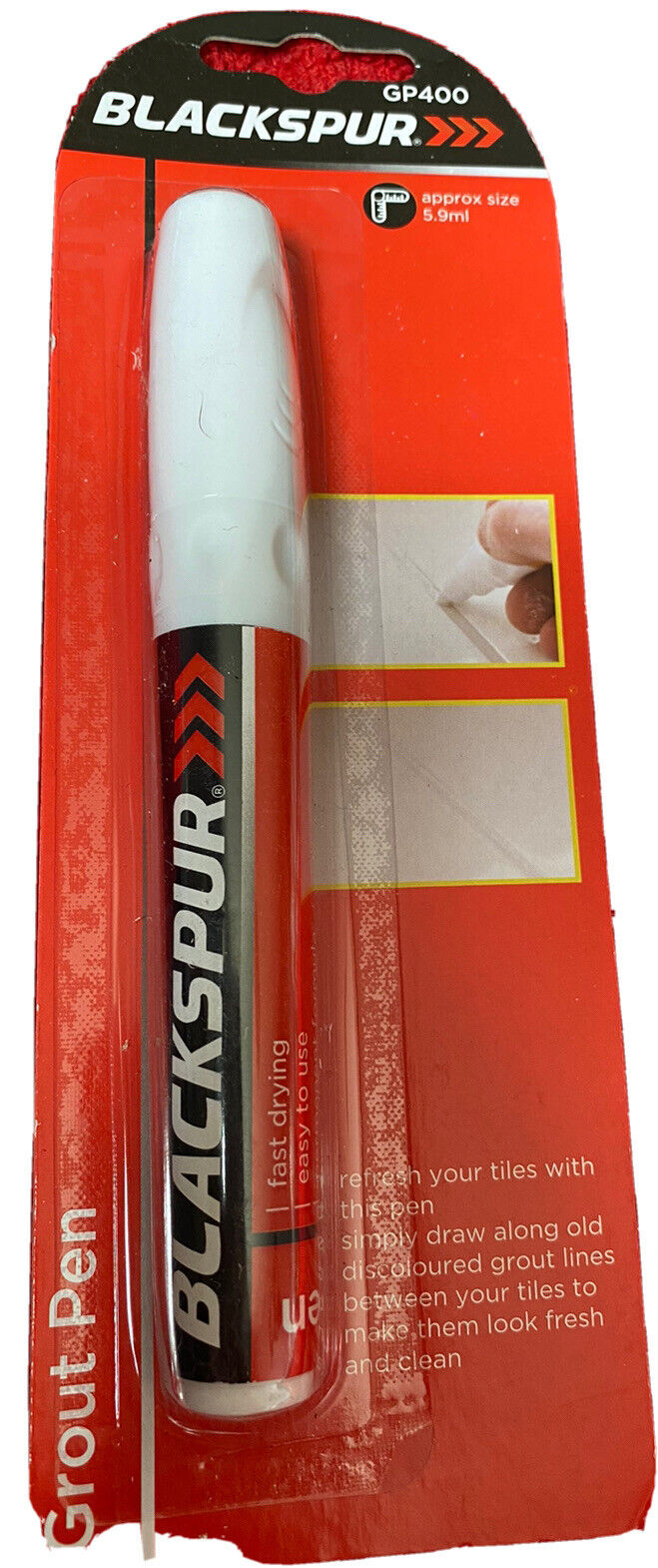Blackspur Refresher White Grout Pen RRP 2.99 CLEARANCE XL 1.99