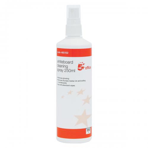 5 Star Office Whiteboard Cleaning Spray 250ml RRP 3.65 CLEARANCE XL 2.99