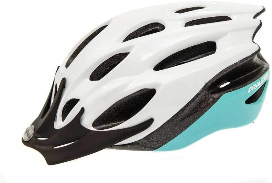 Raleigh Mission EVO Cycle Helmet White & Green 58-61cm RRP 16.99 CLEARANCE XL 14.99
