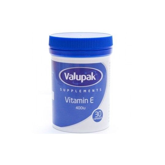 Valupak Plus Vitamin E 400iu 30 Capsules RRP 2.89 CLEARANCE XL 1.99