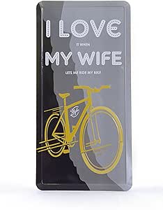 Boxer Gifts Love It When My Wife Lets Me Ride My Bike Tin Sign RRP 10 CLEARANCE XL 5.99