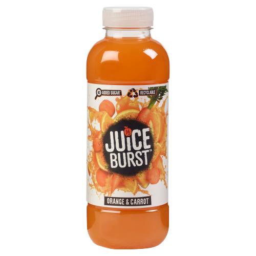 Juice Burst Orange & Carrot Flavour 500ml RRP 1.70 CLEARANCE XL 59p or 2 for 1